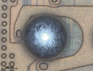 Solder Ball on Integrated Circuit